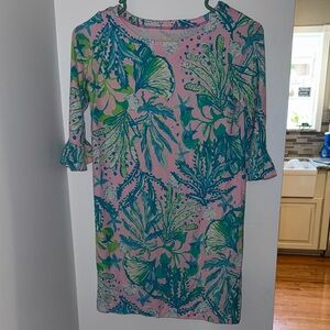 Lilly Pulitzer Pink and Blue Patterned Dress